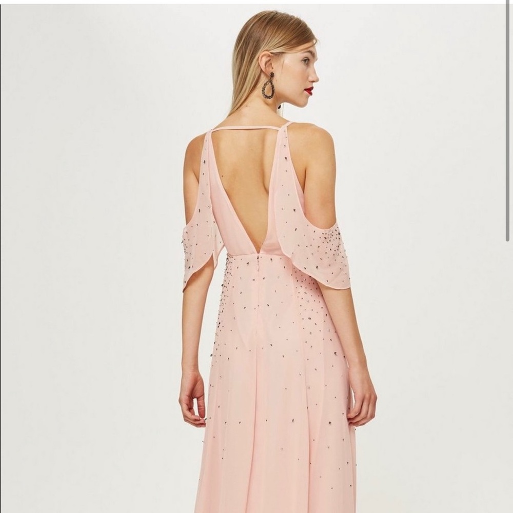 Topshop maxi embellished dress